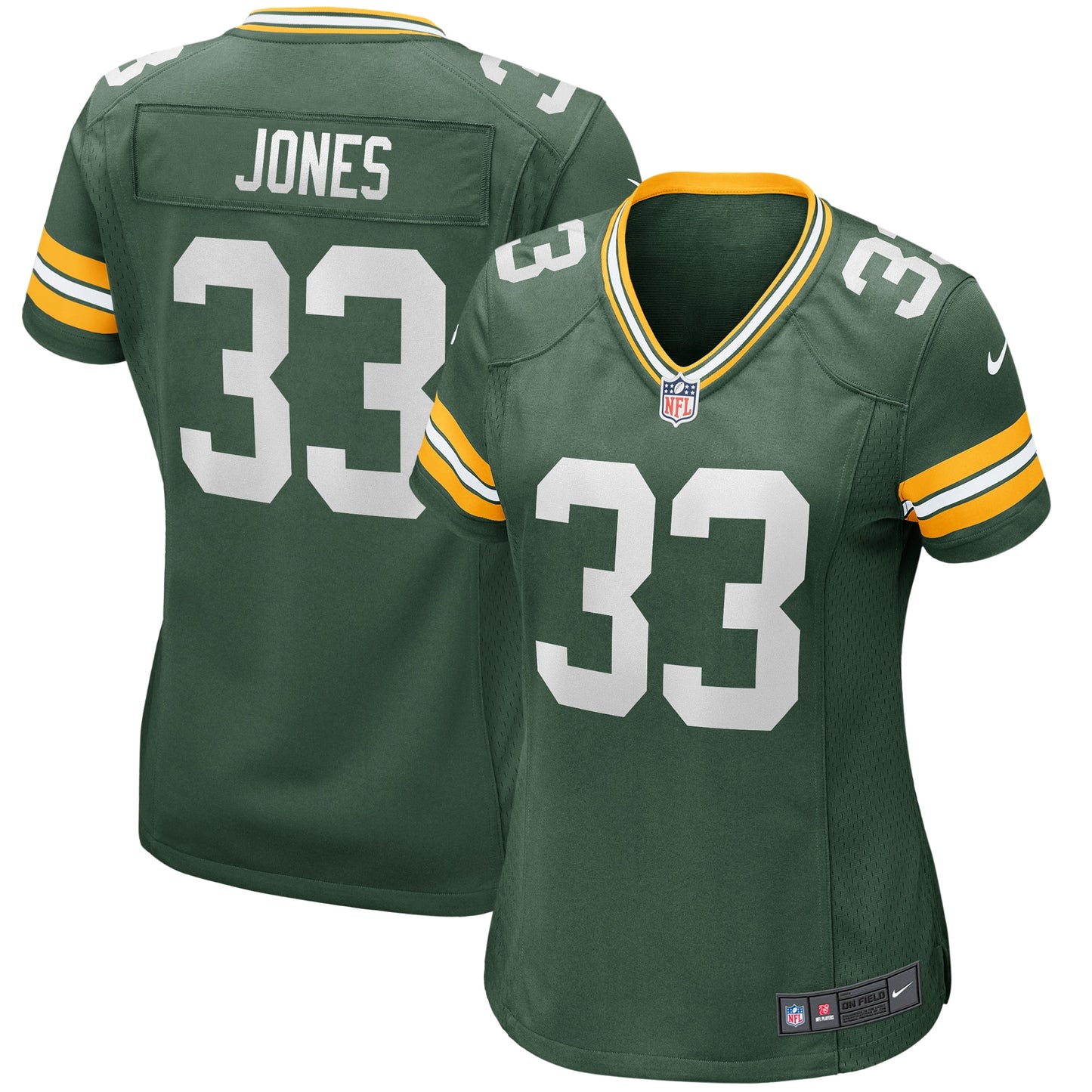 Aaron Jones Green Bay Packers Nike Women's Game Jersey - Green
