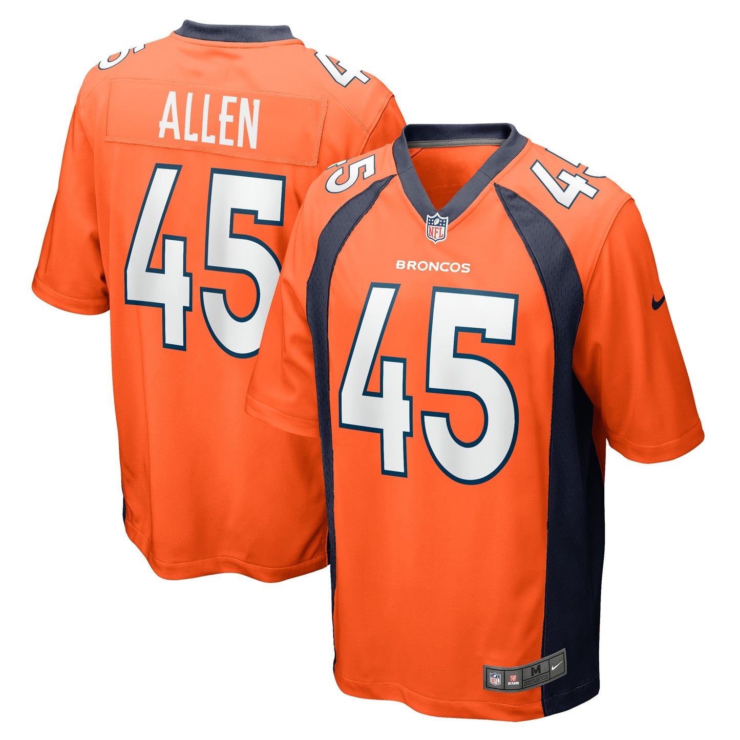 Christopher Allen Denver Broncos Nike Game Player Jersey - Orange