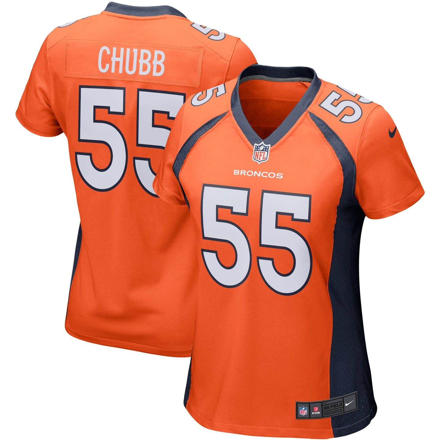Bradley Chubb Denver Broncos Nike Women's Game Player Jersey - Orange