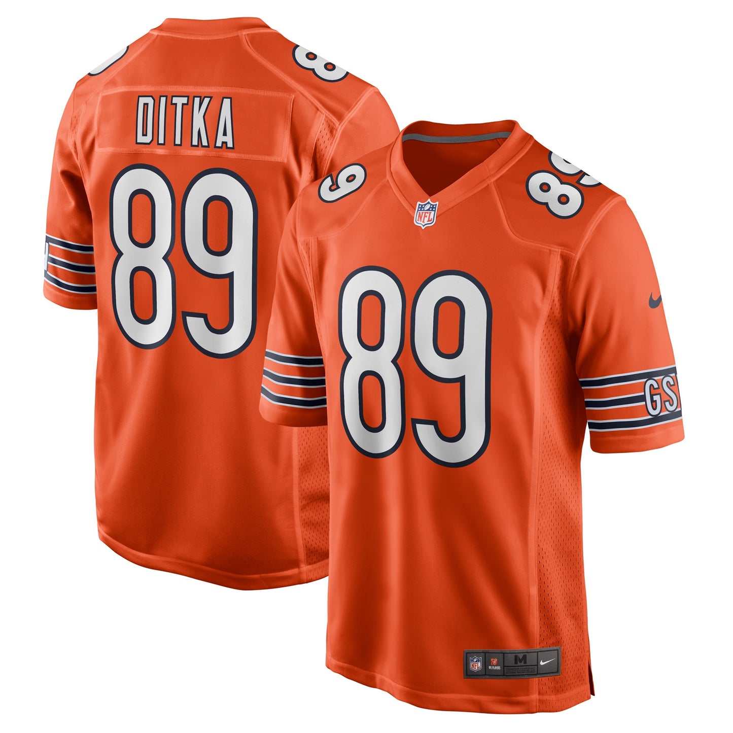 Mike Ditka Chicago Bears Nike Retired Player Jersey - Orange