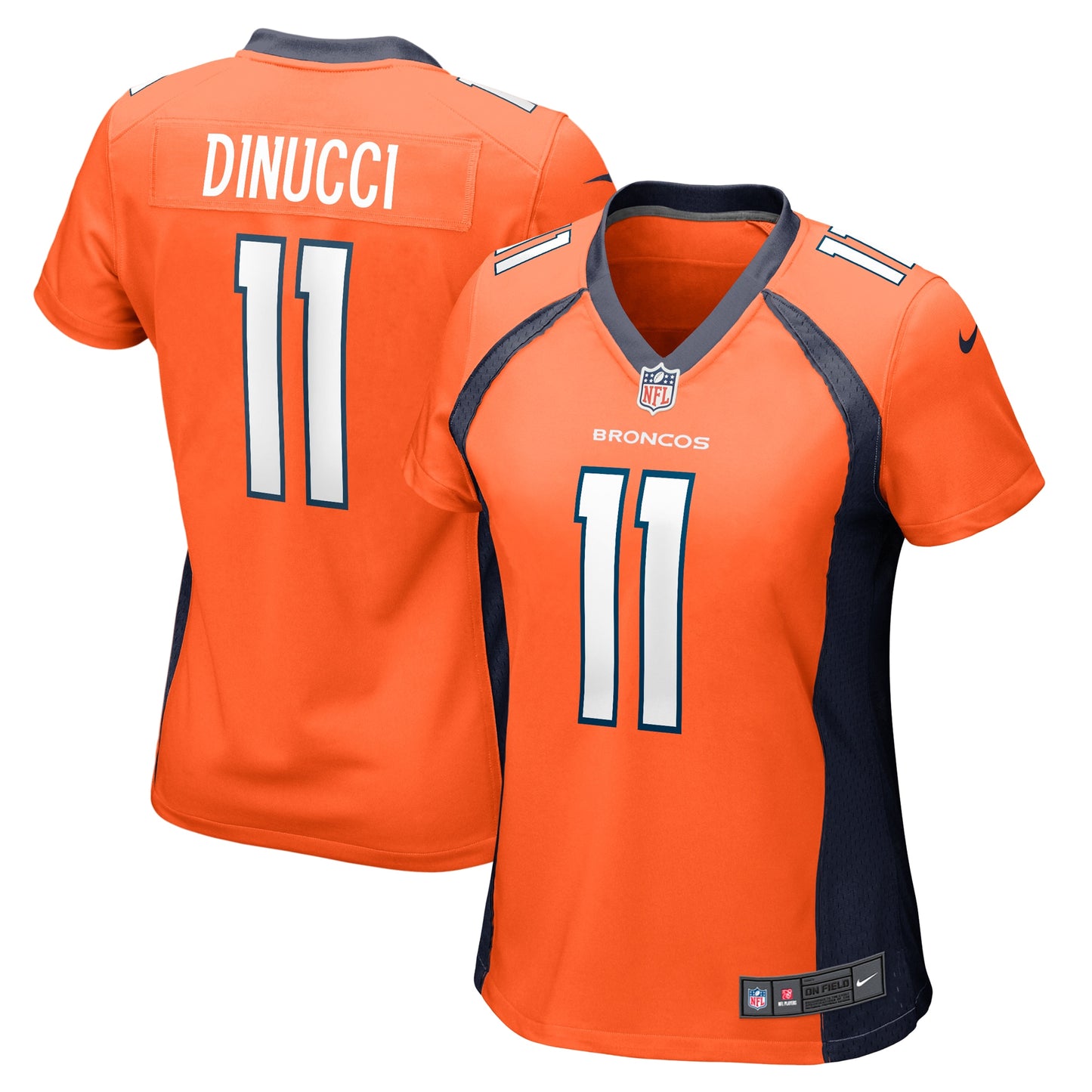Ben DiNucci Denver Broncos Nike Women's Team Game Jersey -  Orange