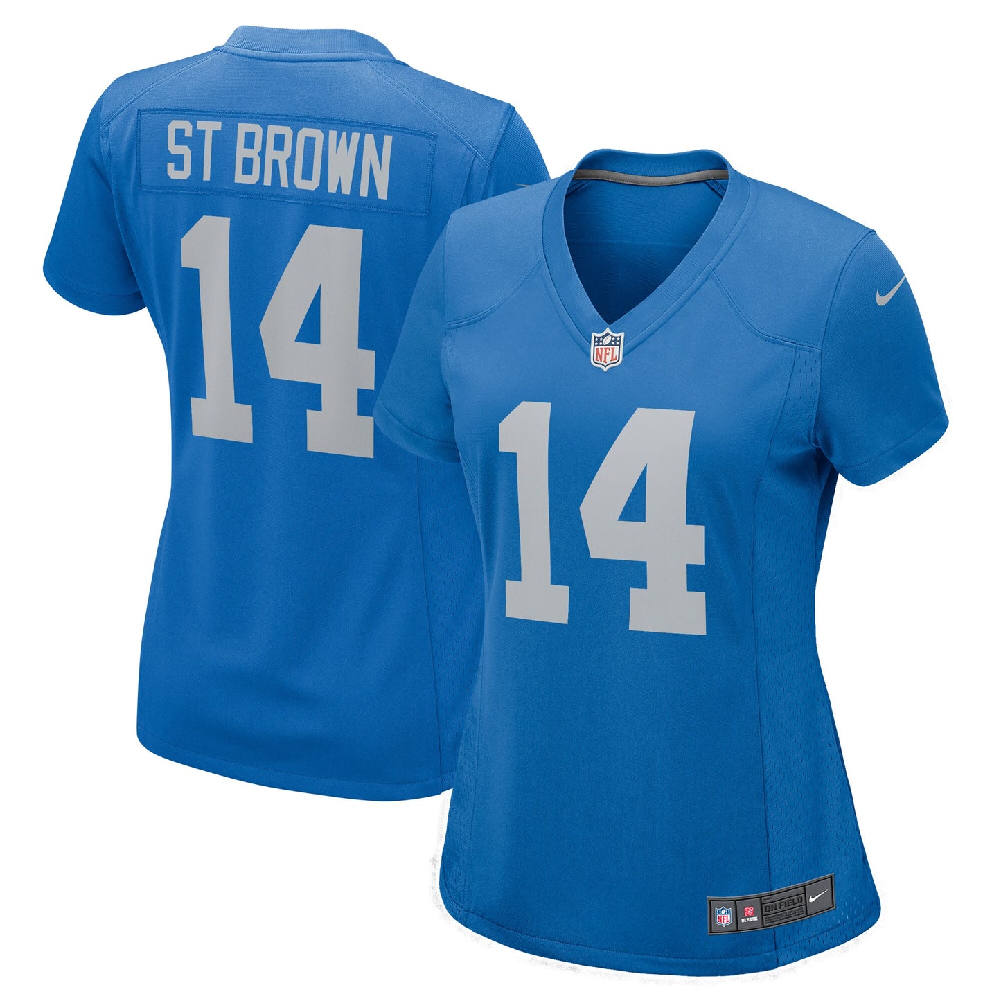 Amon-Ra St. Brown Detroit Lions Nike Women's Player Game Jersey - Blue
