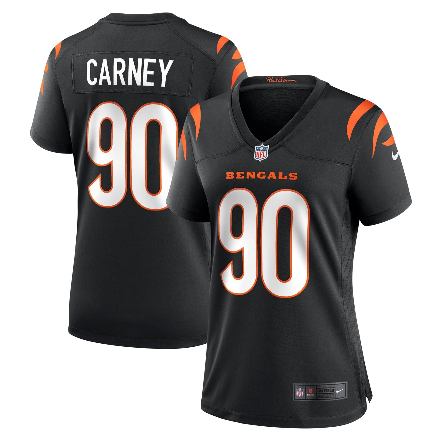 Women's Nike Owen Carney Black Cincinnati Bengals Home Game Player Jersey