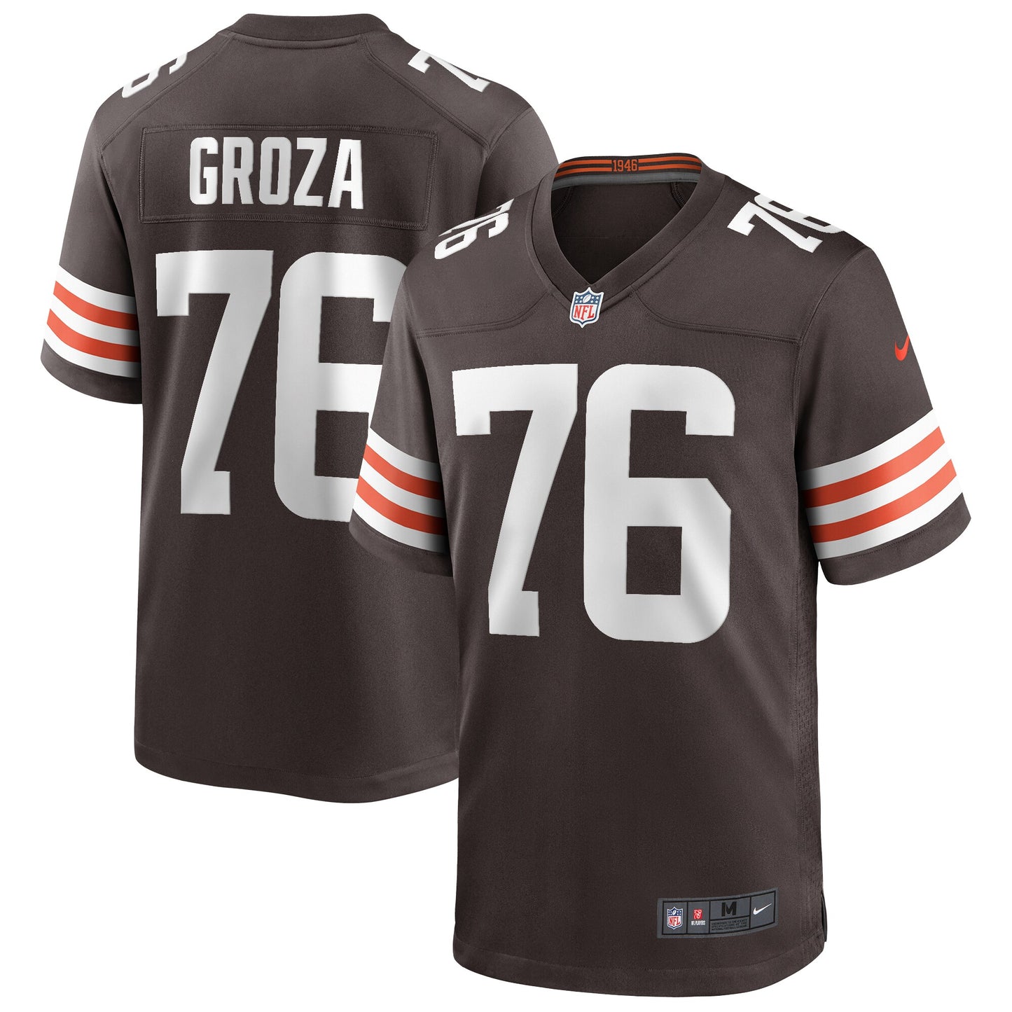 Lou Groza Cleveland Browns Nike Game Retired Player Jersey - Brown