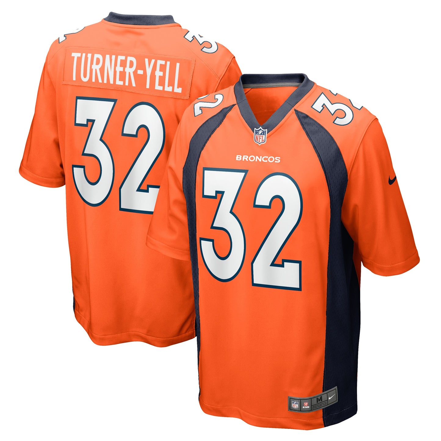 Delarrin Turner-Yell Denver Broncos Nike Game Player Jersey - Orange