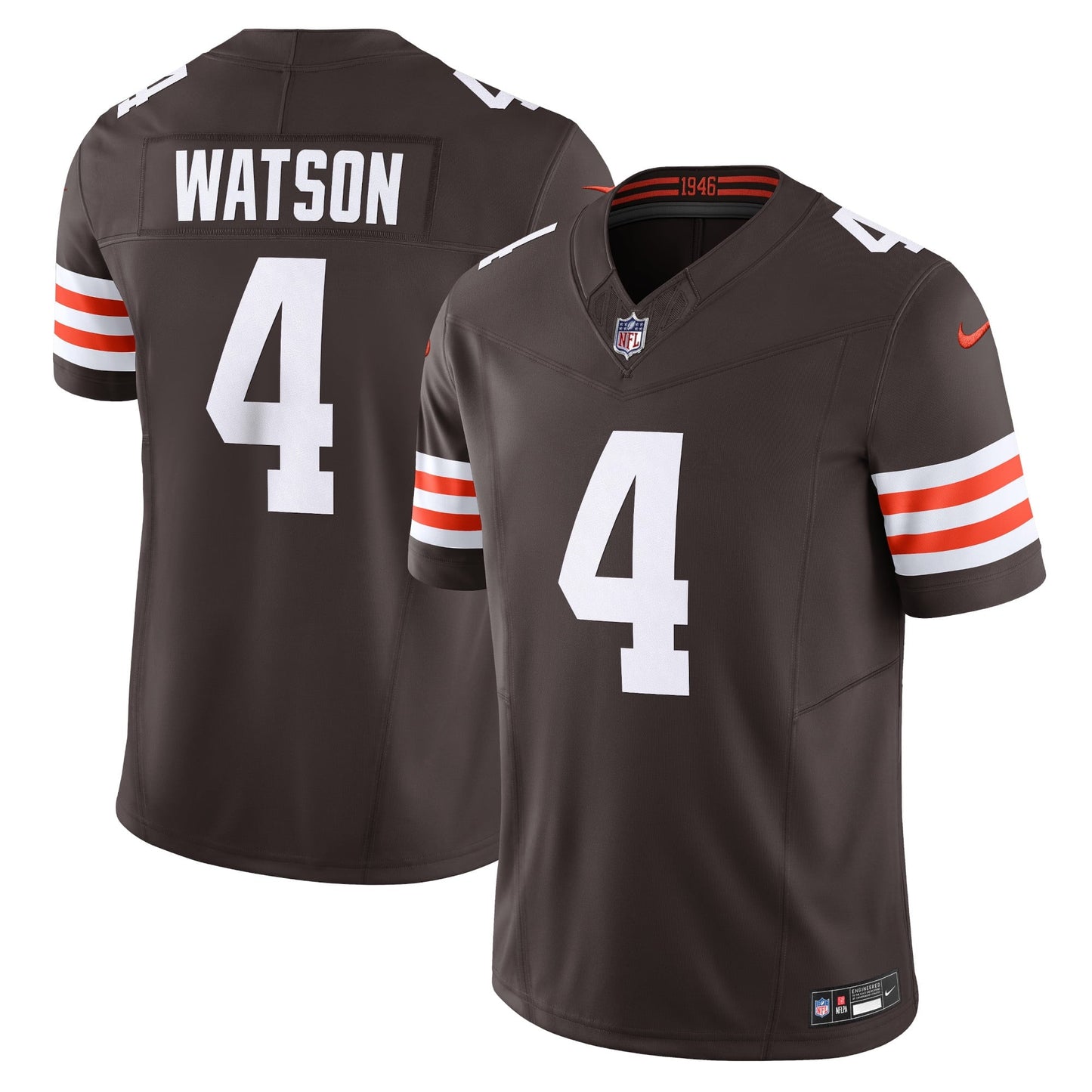 Men's Nike Deshaun Watson Brown Cleveland Browns Vapor F.U.S.E. Limited Jersey