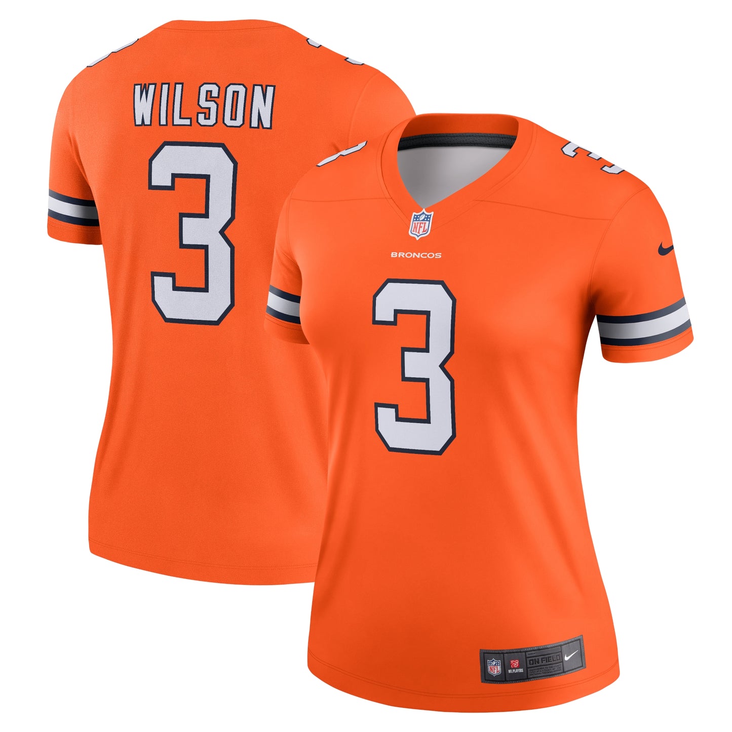 Russell Wilson Denver Broncos Nike Women's Team Alternate Legend Jersey - Orange