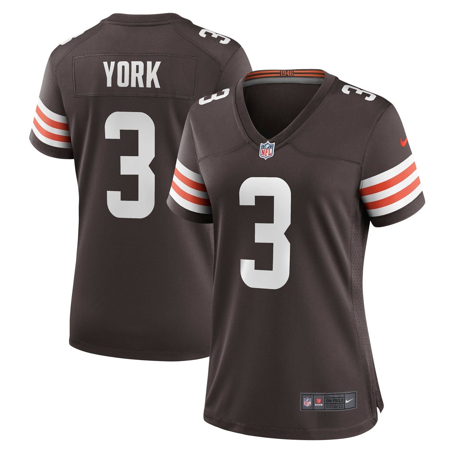 Women's Nike Cade York Brown Cleveland Browns Game Player Jersey