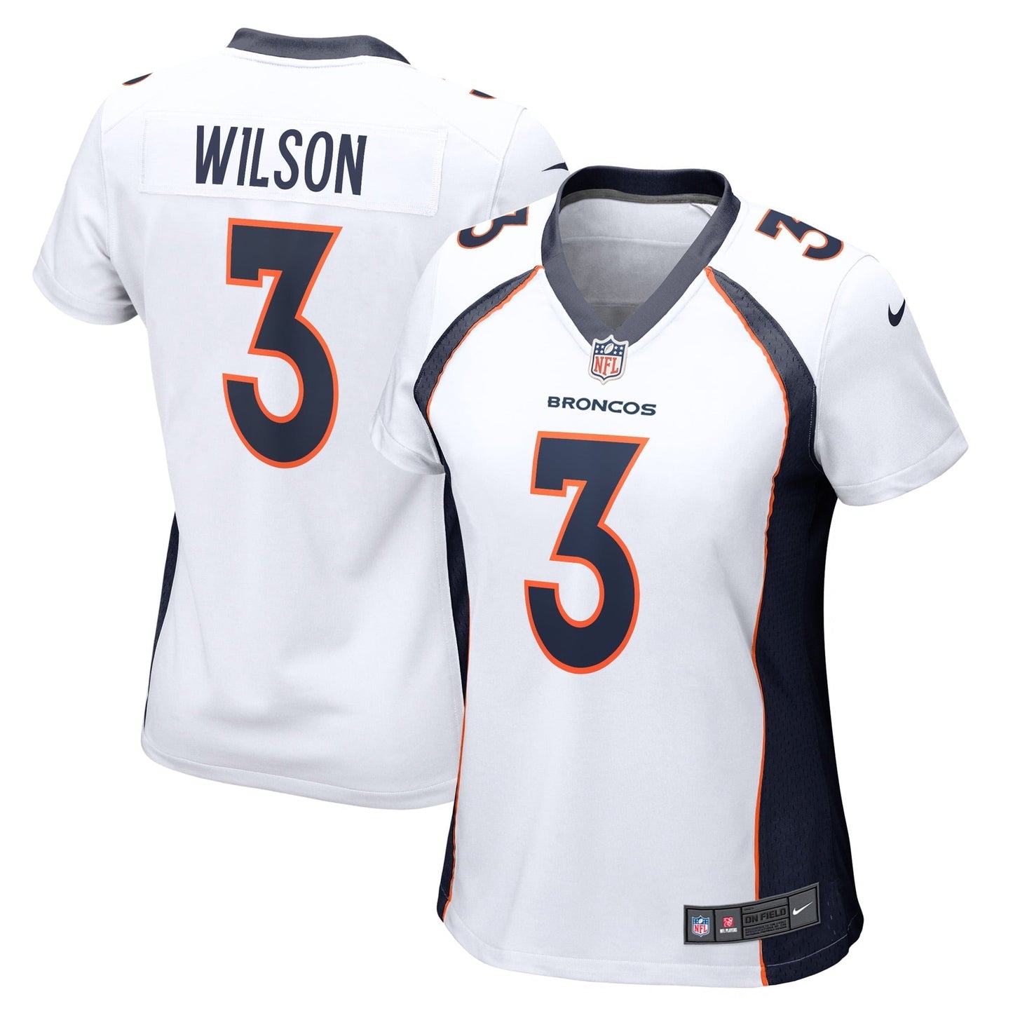 Women's Nike  Russell Wilson  White Denver Broncos Game Jersey