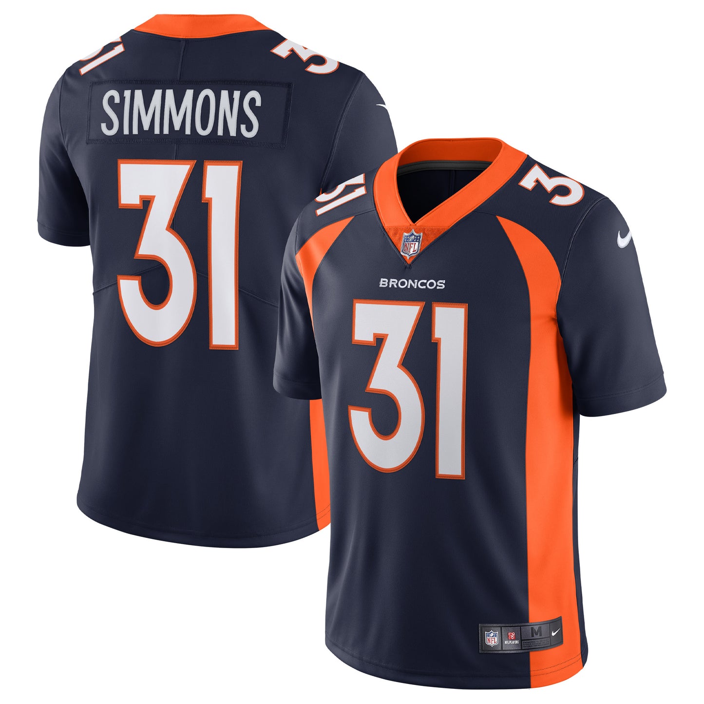 Justin Simmons Denver Broncos Nike Alternate Vapor Limited Jersey - Navy