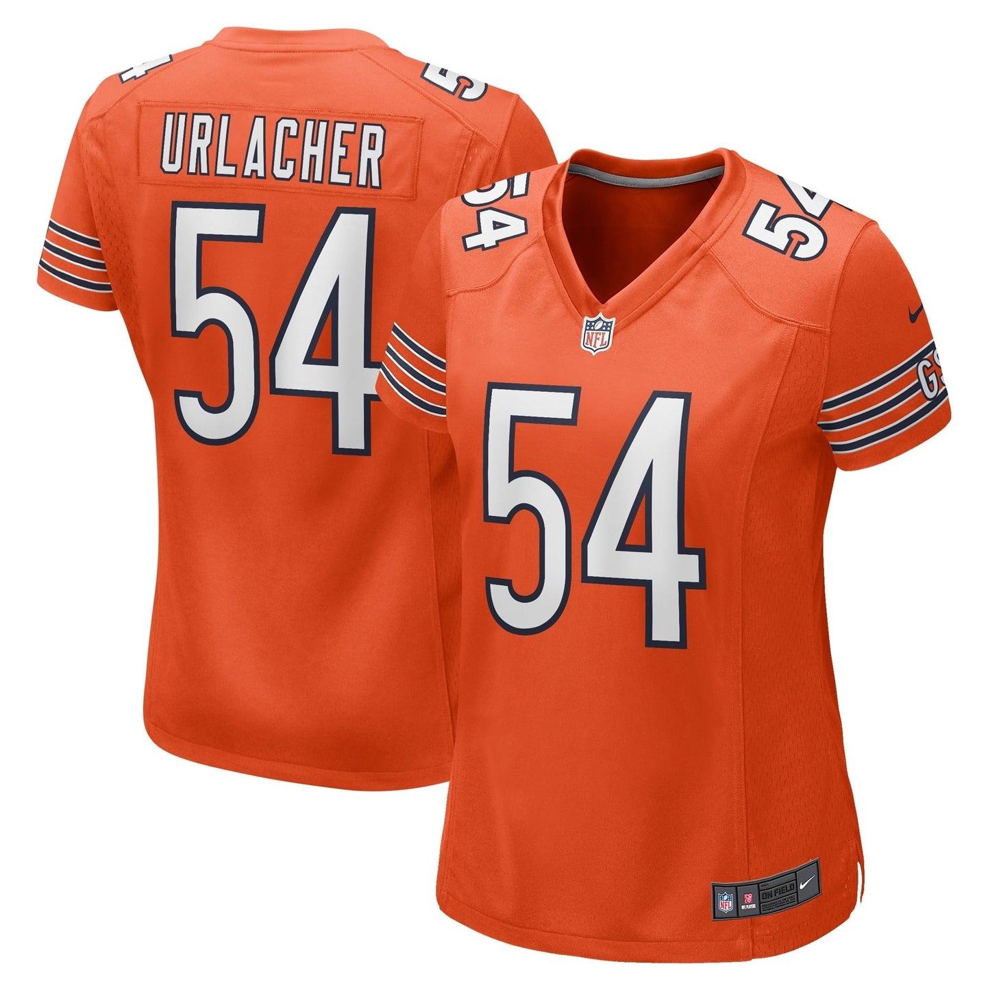 Women's Nike Brian Urlacher Orange Chicago Bears Retired Player Jersey