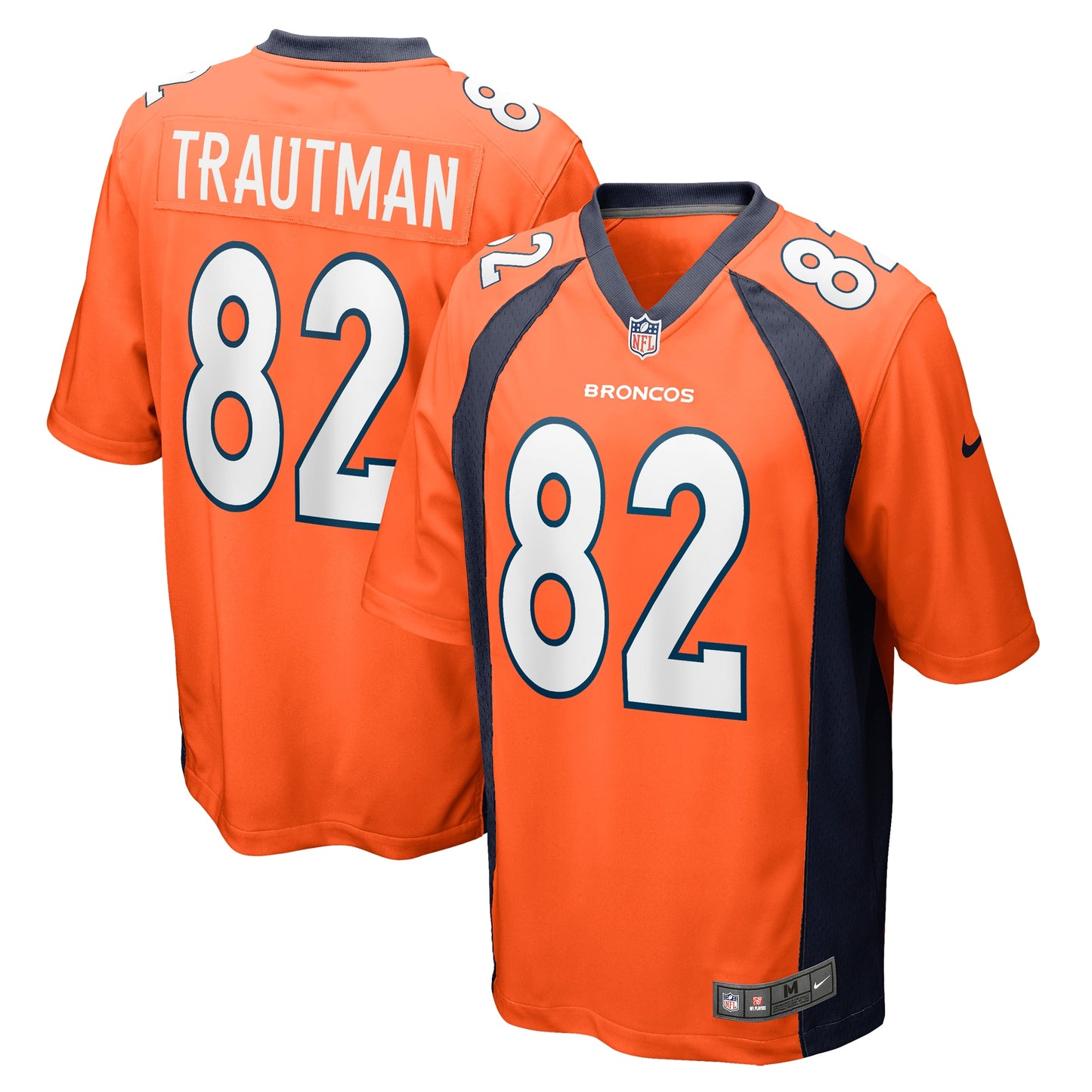 Adam Trautman Denver Broncos Nike Team Game Jersey - Orange