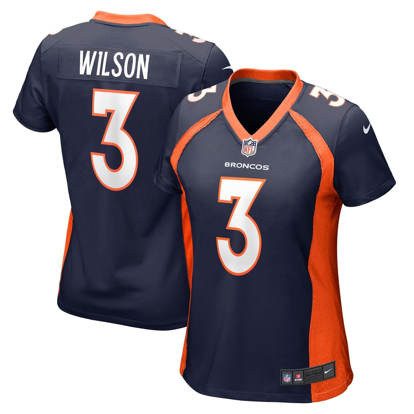 Women's Nike  Russell Wilson  Navy Denver Broncos Alternate Game Jersey
