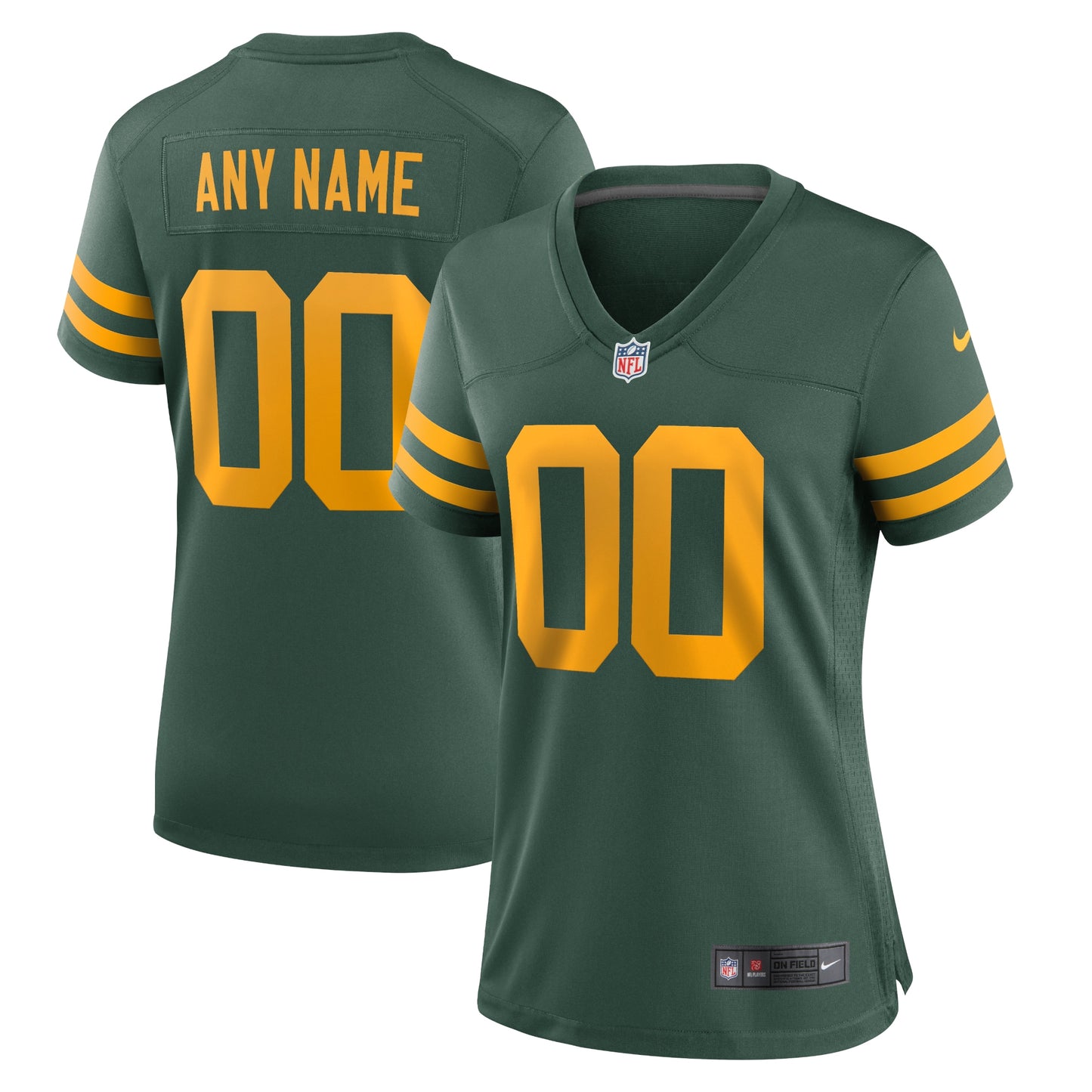 Green Bay Packers Nike Women's Alternate Custom Jersey - Green